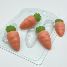 Форма для отливки шоколада "Морковка мультяшная МИНИ"